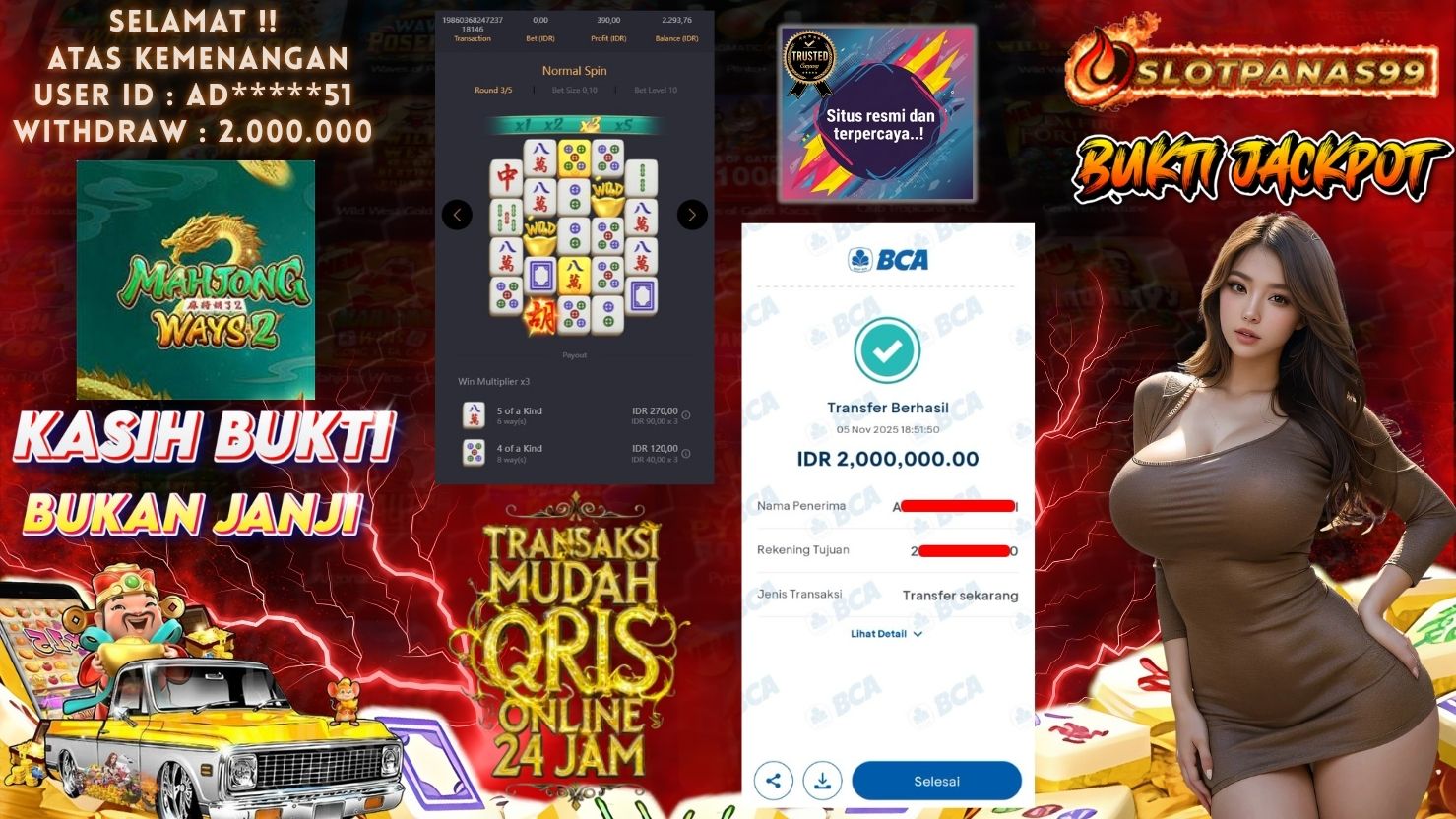 SLOTPANAS99 JACKPOT SLOT MAHJONG WAYS 2